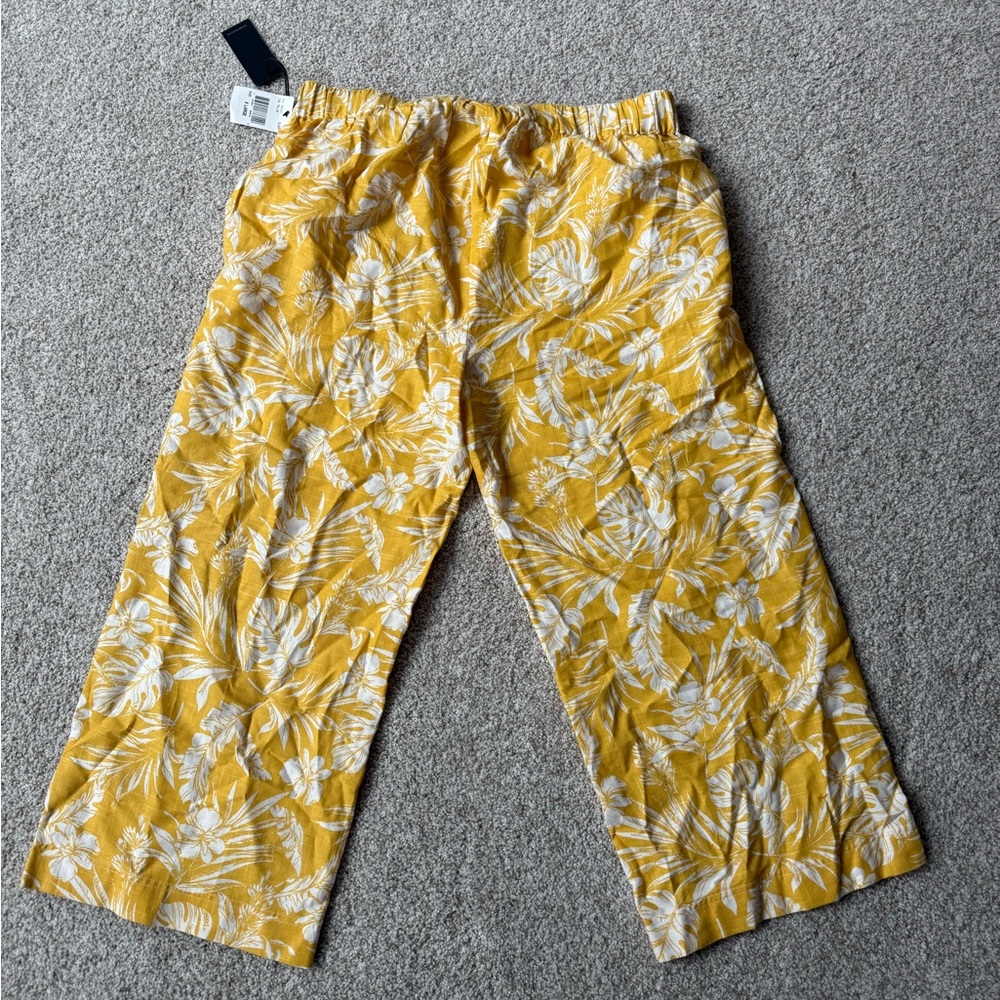 NWT Kut from the Kloth Yellow Floral Pants